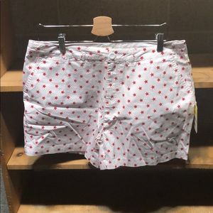White Red Star Caribbean Joe Shorts 12 Petite NWT